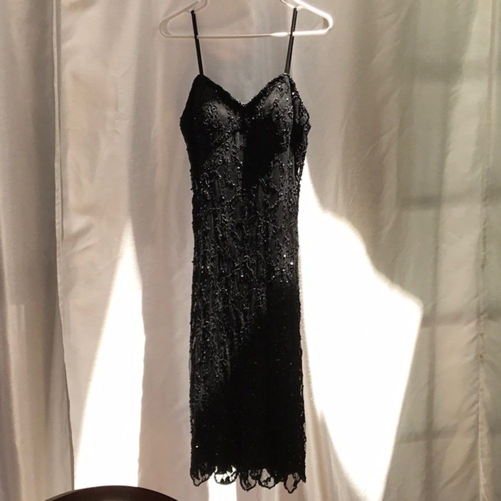 Stenay spaghetti strap beaded cocktail dress